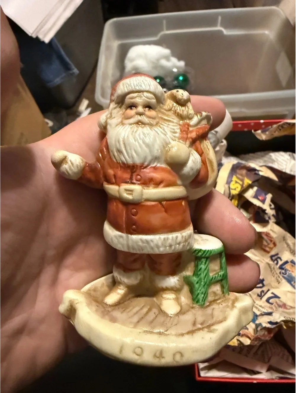 Vintage 1990 RSVP International Ceramic Santa Claus Figurine